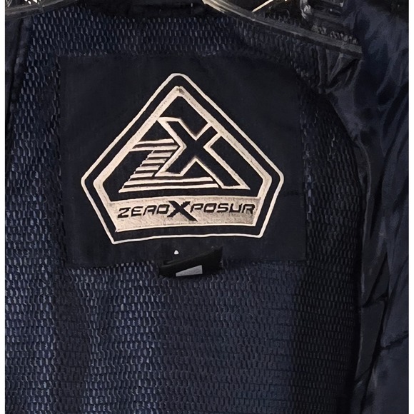 Zero Exposure Youth Ski Snowboard Jacket Blue‎ Black Hooded Winter Size 18/20 - Picture 10 of 14
